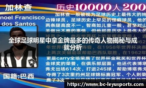 全球足球明星中拿金牌最多的传奇人物揭秘与成就分析